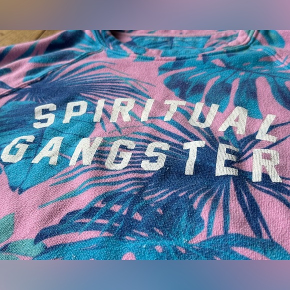 Spiritual Gangster Girls' Tropical Crewneck Shirt size S 10 - Picture 3 of 10